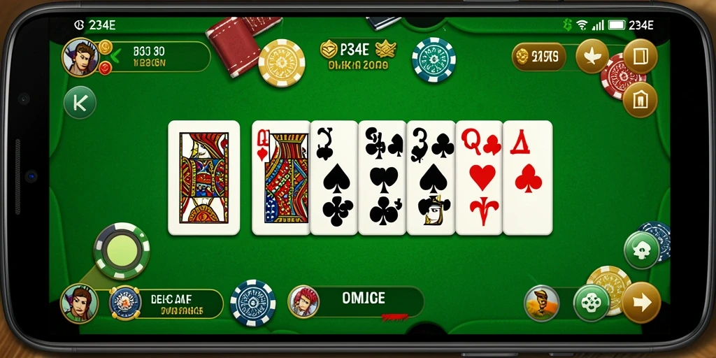 Tampilan gameplay seru dalam permainan Domino 234E.
