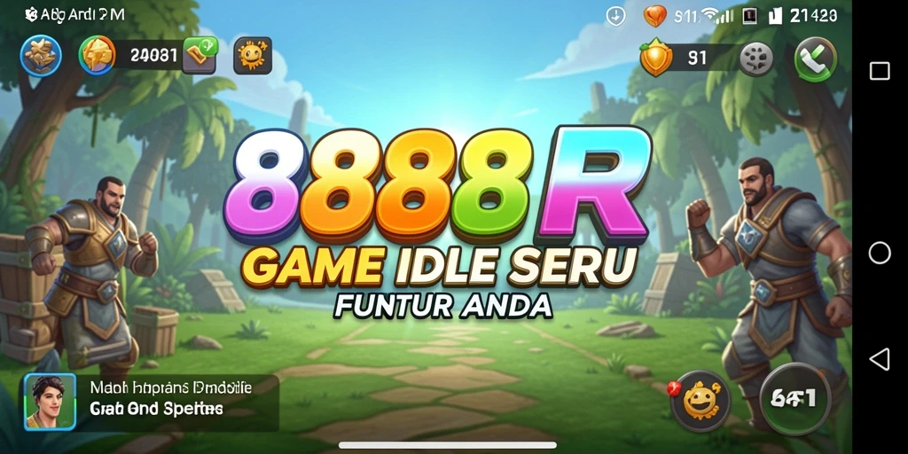 Screenshot gameplay 888R menampilkan karakter yang melakukan aktivitas Idle.