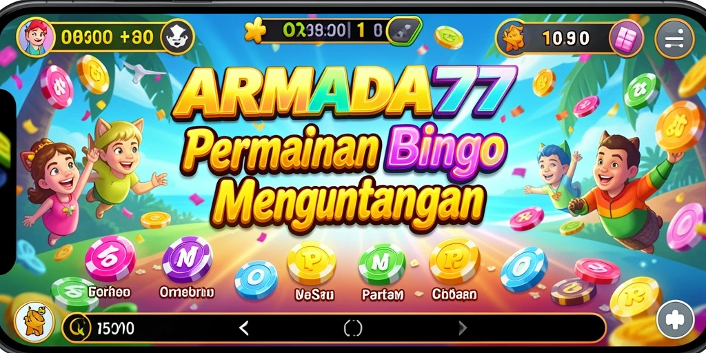 Screenshot ARMADA777 menunjukkan pengalaman bermain Bingo yang seru dan interaktif.