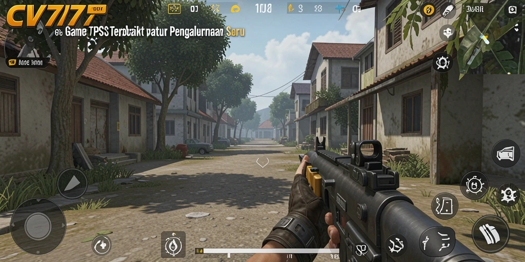 Screenshot gameplay CV777 menampilkan aksi mendebarkan di arena TPS.