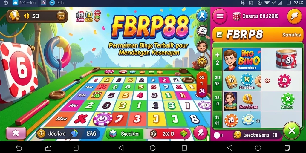 Screenshot dari permainan FBRP88 yang menampilkan suasana Bingo yang seru.