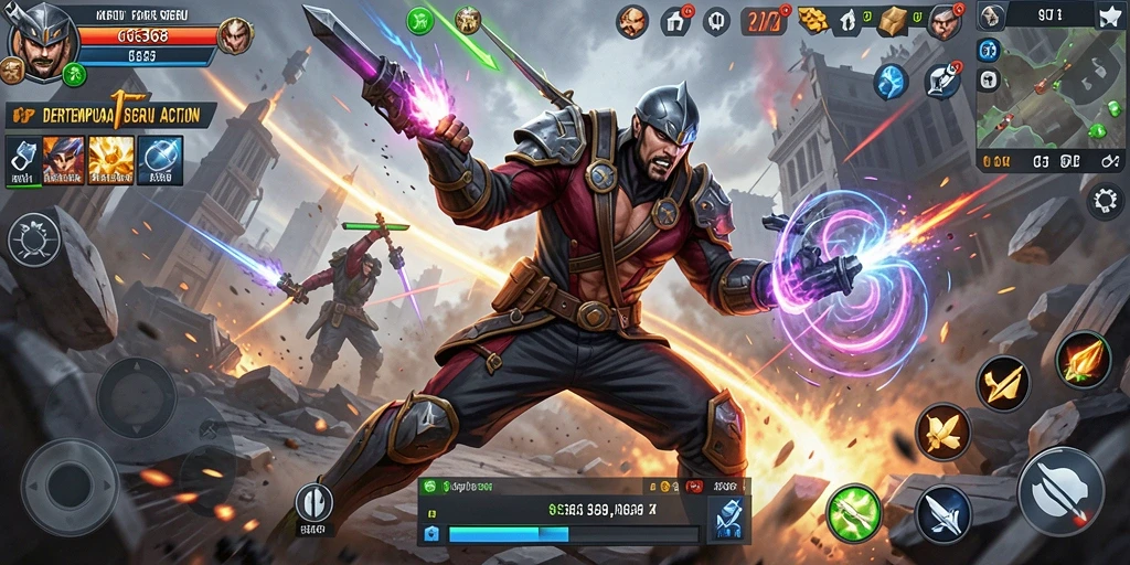 Gameplay GG368 yang penuh aksi dan pertarungan epik.