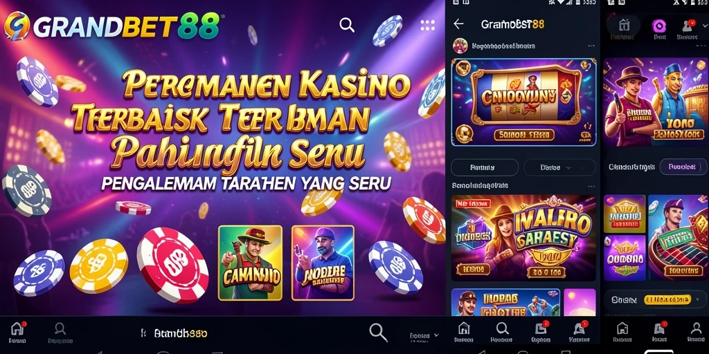 Tampilan gameplay Kasino yang mendebarkan dan interaktif di GRANDBET88.