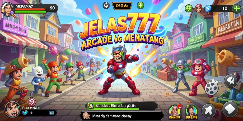 Tampilan gameplay penuh aksi dari JELAS777 yang memikat.
