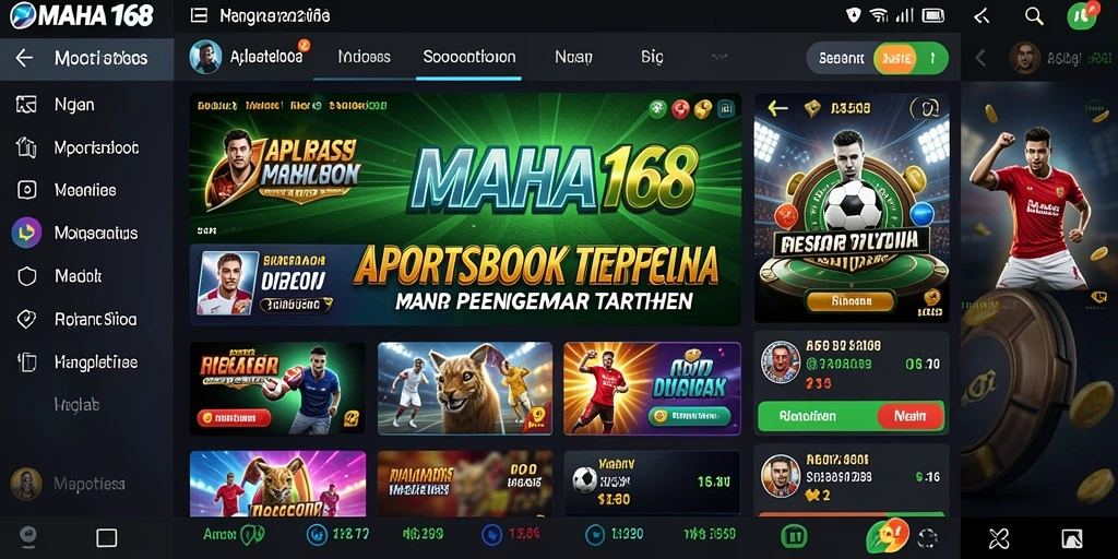 Tampilan screenshot MAHA168 menunjukkan antarmuka taruhan yang intuitif dan menarik.