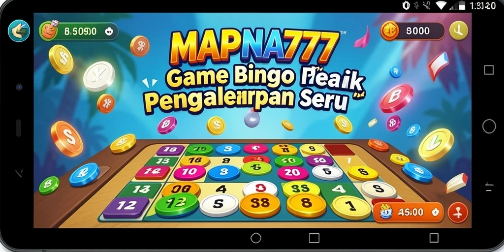 Tangkapan layar permainan MAPNA777 menampilkan momen seru saat bingo dimainkan.