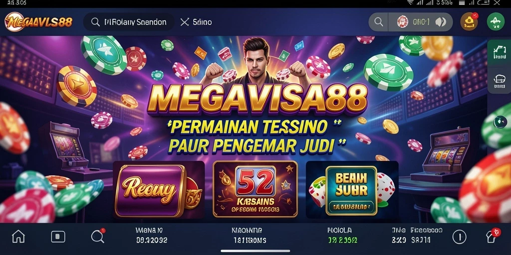 Tampilan menarik gameplay MEGAVISA88 saat bermain kasino.