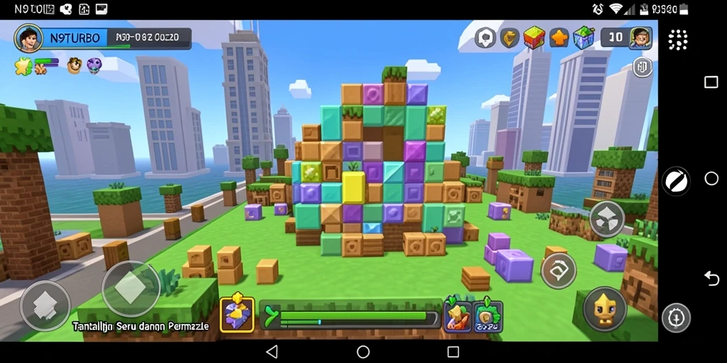 Tampilan gameplay yang seru dan penuh tantangan di N9TURBO.