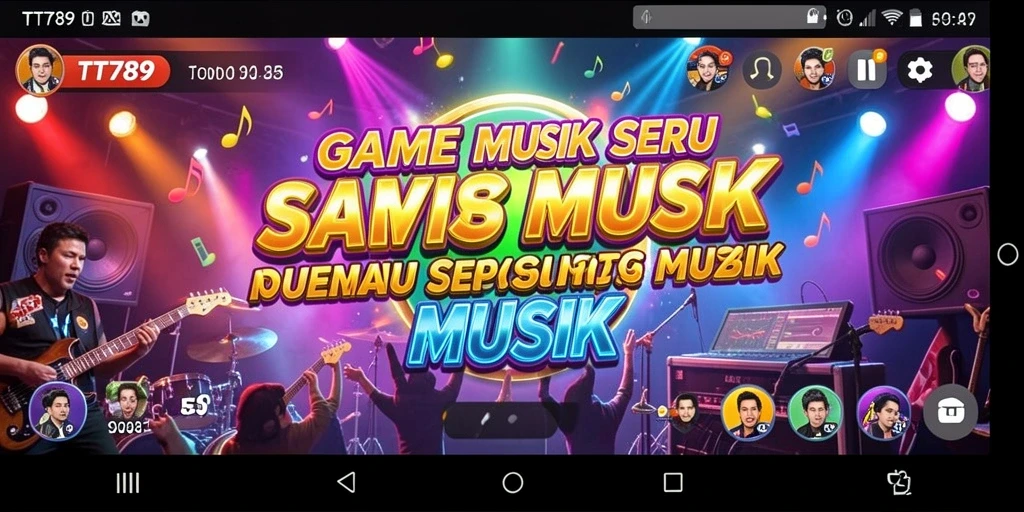 Screenshot gameplay TT789, tunjukkan aksi seru memainkan musik.