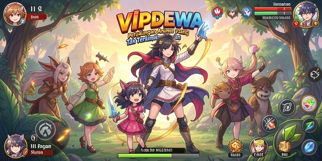 Lihat aksi seru dalam gameplay Anime VIPDEWA.